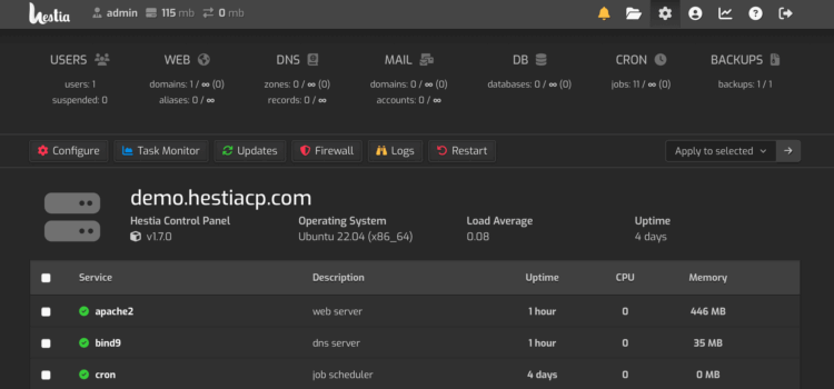 Open Source Web Hosting Control Panels